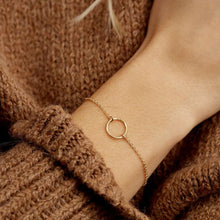 Load image into Gallery viewer, Circle Thin Chain Bracelet for Women