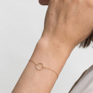 Circle Thin Chain Bracelet for Women