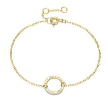 Load image into Gallery viewer, Circle Thin Chain Bracelet for Women - Gold