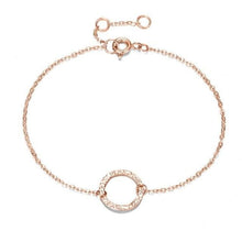 Load image into Gallery viewer, Circle Thin Chain Bracelet for Women - Rose Gold