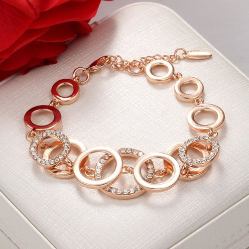 Crystal Paved Round Bracelet for Women