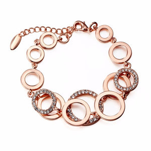 Crystal Paved Round Bracelet for Women