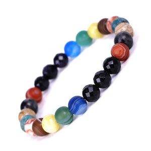 Galaxy Crystal Beads Bracelet for Men and Women - 8mm Faceted