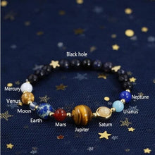 Load image into Gallery viewer, Galaxy Crystal Beads Bracelet for Men and Women - Blue Sandstone 6mm