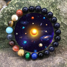 Load image into Gallery viewer, Galaxy Crystal Beads Bracelet for Men and Women - Blue Sandstone 8mm