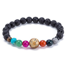 Load image into Gallery viewer, Galaxy Crystal Beads Bracelet for Men and Women - Volcanic Stone