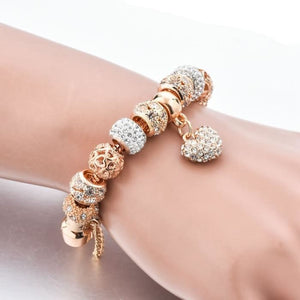 Heart Charm Bracelet For Women