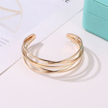 Load image into Gallery viewer, Hollow Cuff Bangle for Women - Gold