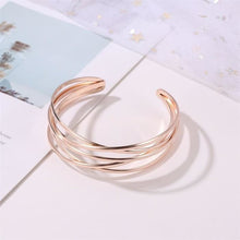 Load image into Gallery viewer, Hollow Cuff Bangle for Women - Rose Gold