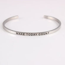 Load image into Gallery viewer, Inspirational Quote Bangle for Women - A