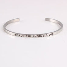 Load image into Gallery viewer, Inspirational Quote Bangle for Women - B