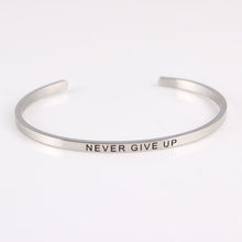 Load image into Gallery viewer, Inspirational Quote Bangle for Women - D