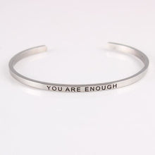 Load image into Gallery viewer, Inspirational Quote Bangle for Women - E