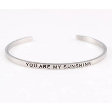 Load image into Gallery viewer, Inspirational Quote Bangle for Women - F