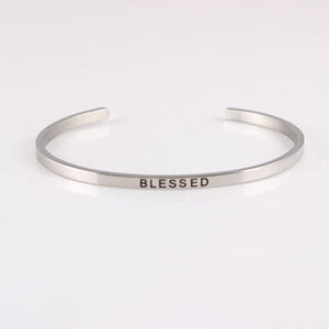 Inspirational Quote Bangle for Women - I