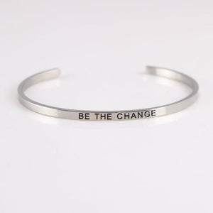 Inspirational Quote Bangle for Women - J