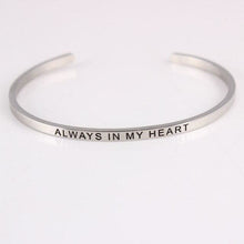 Load image into Gallery viewer, Inspirational Quote Bangle for Women - L