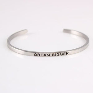 Inspirational Quote Bangle for Women - M