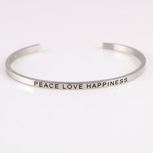 Inspirational Quote Bangle for Women - N