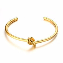 Load image into Gallery viewer, Knot Bangle for Women - Gold