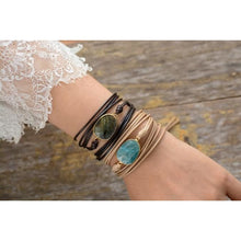 Load image into Gallery viewer, Labradorite Rope Bracelet for Men and Women