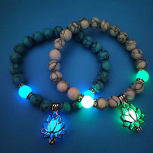 Load image into Gallery viewer, Lotus Flower Luminous Bead Bracelet for Women