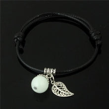 Load image into Gallery viewer, Luminous Pearl Leaf Pendant Bracelet for Women - C