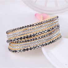 Load image into Gallery viewer, Multi-layer Stones Womens Bracelet - Beige