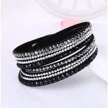 Load image into Gallery viewer, Multi-layer Stones Womens Bracelet - Black