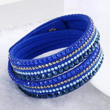 Load image into Gallery viewer, Multi-layer Stones Womens Bracelet - Blue