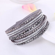 Load image into Gallery viewer, Multi-layer Stones Womens Bracelet - Gray