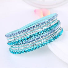 Load image into Gallery viewer, Multi-layer Stones Womens Bracelet - Lake Blue