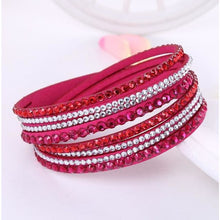 Load image into Gallery viewer, Multi-layer Stones Womens Bracelet - Rose