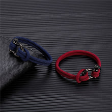 Load image into Gallery viewer, Anchor Cord Rope Bracelet for Men and Women