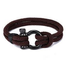 Load image into Gallery viewer, Anchor Cord Rope Bracelet for Men and Women