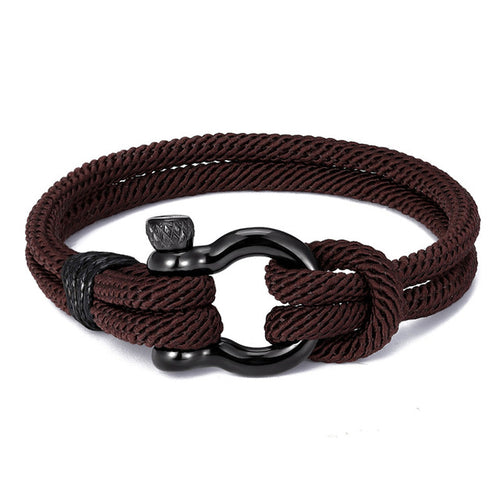 Anchor Cord Rope Bracelet for Men and Women