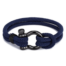 Load image into Gallery viewer, Anchor Cord Rope Bracelet for Men and Women