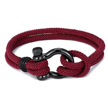 Load image into Gallery viewer, Anchor Cord Rope Bracelet for Men and Women