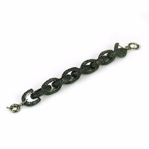 Rhinestone Paved Link Bracelet for Women