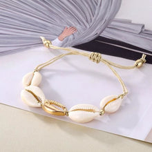 Load image into Gallery viewer, Seashells Gold-Plated Bracelet for Women - B