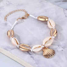 Load image into Gallery viewer, Seashells Gold-Plated Bracelet for Women - E