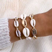 Load image into Gallery viewer, Seashells Gold-Plated Bracelet for Women