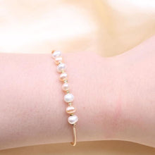 Load image into Gallery viewer, Semi-precious Pearls Bangle for Women