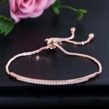 Load image into Gallery viewer, Silver Rose Gold and Gold Slim Bracelet For Women - Rose Gold