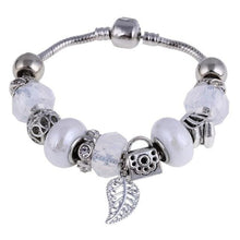 Load image into Gallery viewer, Silver Steel Crystal Charm Bracelet For Women - E