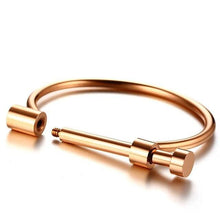 Load image into Gallery viewer, Smooth Lock Bangle for Women - Rose Gold
