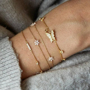 Stylish Summer Spring Bracelet Set for Women - B