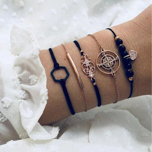 Stylish Summer Spring Bracelet Set for Women - C