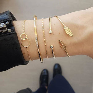 Stylish Summer Spring Bracelet Set for Women - J