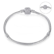 Load image into Gallery viewer, Textured Metallic Heart or Cube Bracelet for Women - A / 17cm